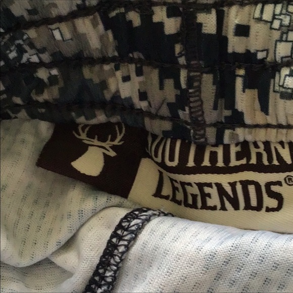 Southern legends men’s shorts size L gray black shorts draw string - Picture 8 of 9